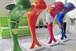 玻璃钢海豚定制雕塑