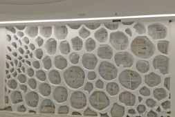 玻璃钢定制网格装饰墙造型